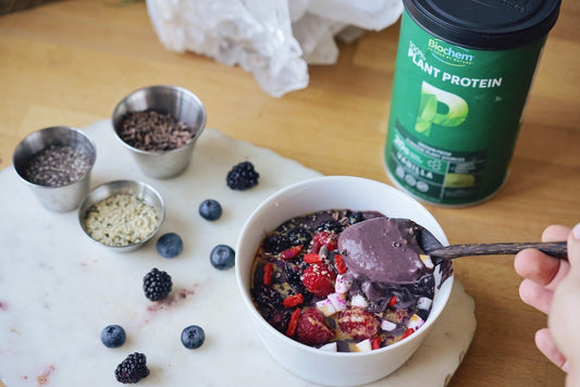 Plant Protein Acai Bowl Recipe With Oat Milk