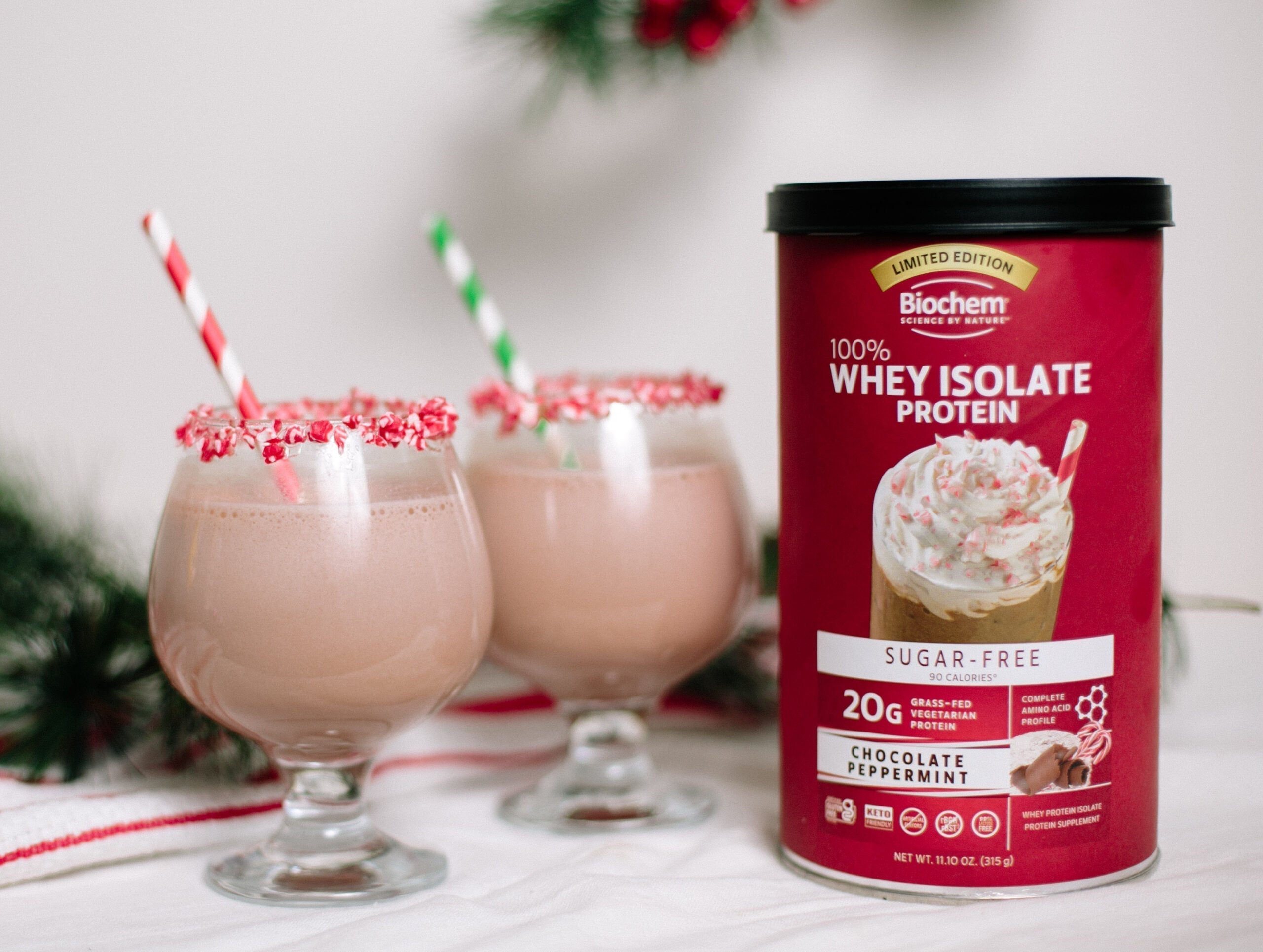Protein-Packed Peppermint Cocktail Recipe | Biochem Protein – Biochem ...
