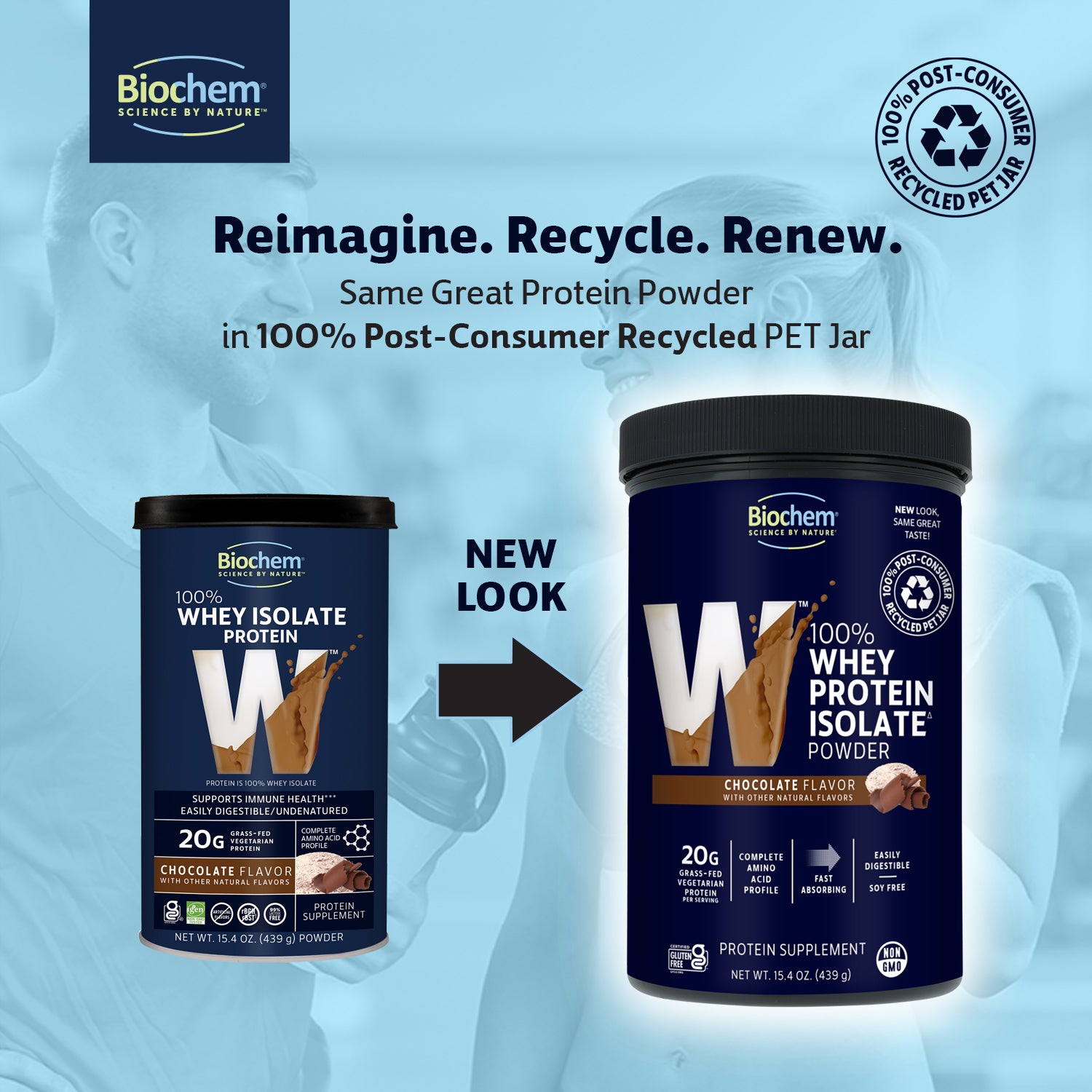 New Packaging in 100% PCR