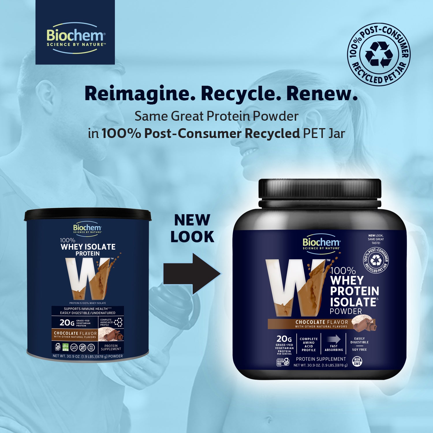 New Packaging in 100% PCR