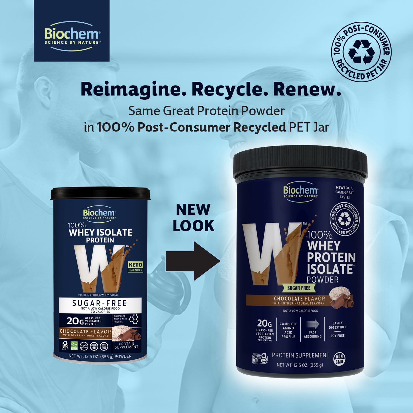 New Packaging in 100% PCR